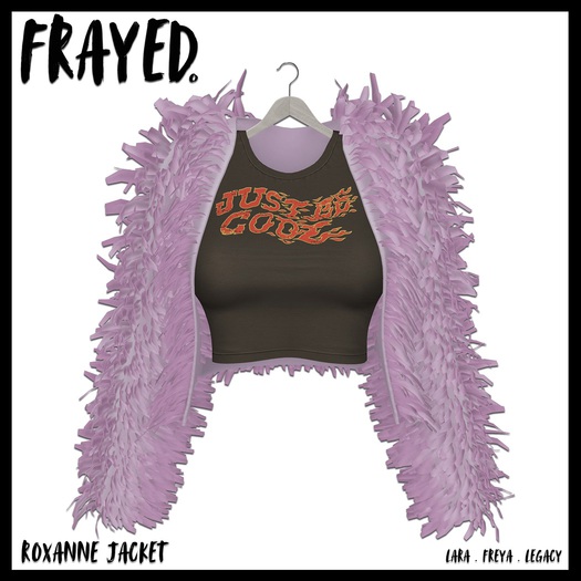 Frayed - Roxanne Jacket - Baby Pink