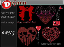 ^Dejavu^ Full Perm Rhinestone Valentines Png 01