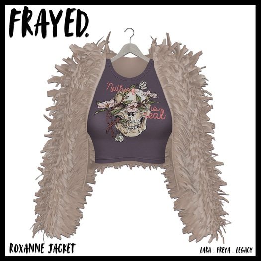 Frayed - Roxanne Jacket - Blush