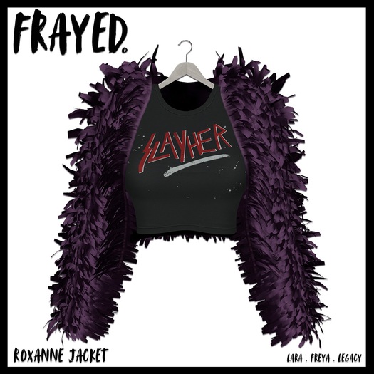 Frayed - Roxanne Jacket - Purple