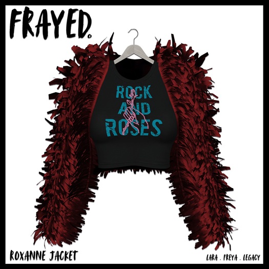 Frayed - Roxanne Jacket - Red