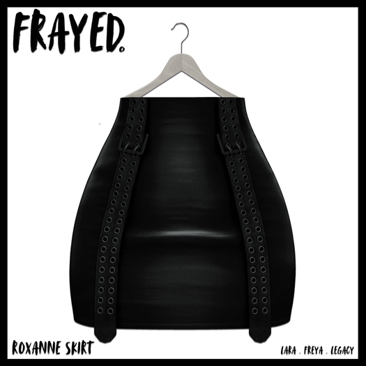 Frayed - Roxanne Skirt - Black