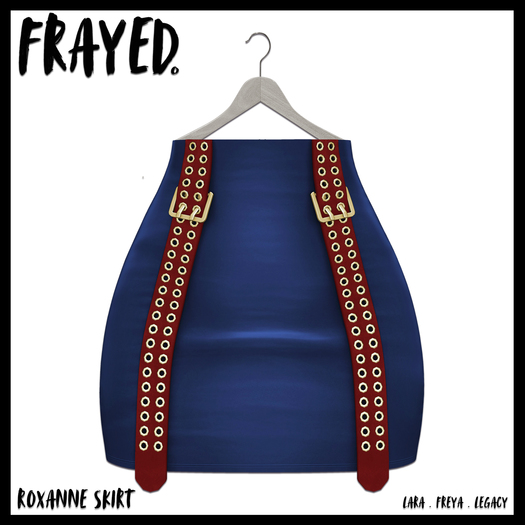 Frayed - Roxanne Skirt - Blue