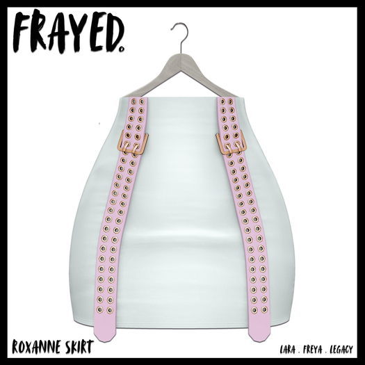 Frayed - Roxanne Skirt - White