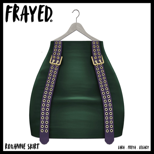 Frayed - Roxanne Skirt - Green