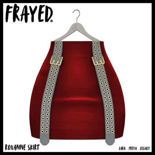 Frayed - Roxanne Skirt - Red