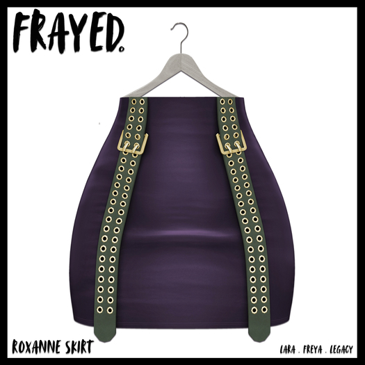 Frayed - Roxanne Skirt - Purple