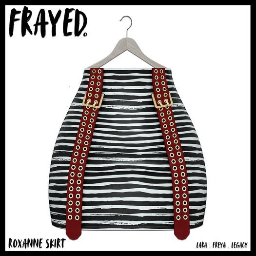 Frayed - Roxanne Skirt - Stripes