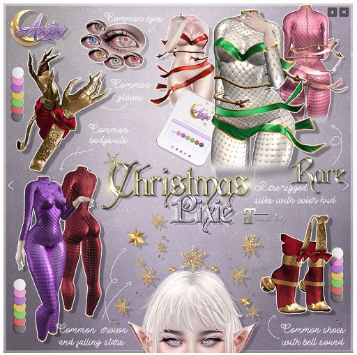 ::Axix:: Christmas Pixie Gloves [Black]