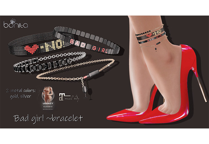 *Bonita* bad girl ~bracelet (Legacy, Maitreya)