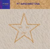Sandwriting "be my star"