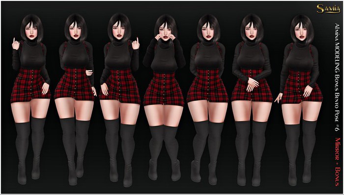 Samia - Almina   Mirror  MODELING Single Bonus Bento Pose #6