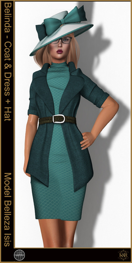 ** K&R -Belinda -  Coat & Dress  - Green