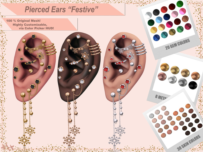 [hh] Pierced Ears Festive
