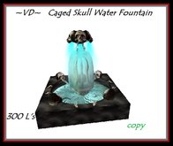 ~VD~ Caged Skull Water Fountain