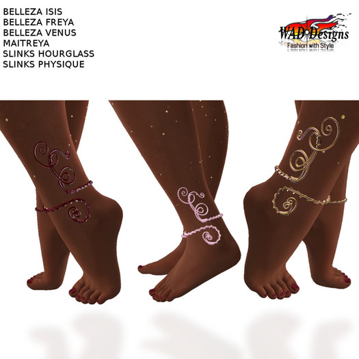 Second Life Marketplace ANKLE BRACELETS