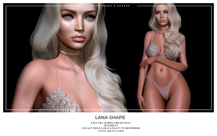 Lyrium. Lana Shape (Lelutka Korina)