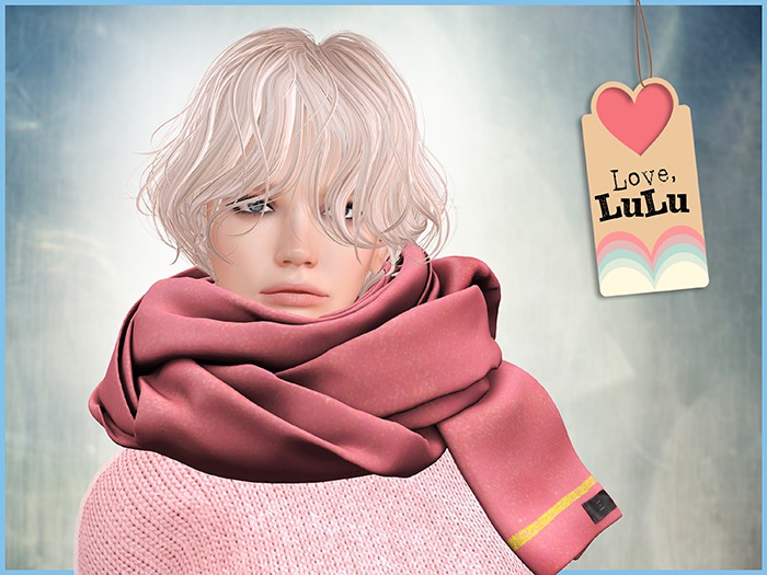 . offbeat . The taste of winter : muffler B PINK