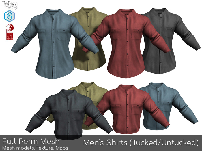 D29 - Mens Shirt Untucked / Tucked In