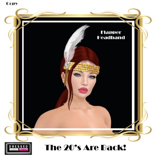 ::DBL:: The 20's are Back Headband Gold