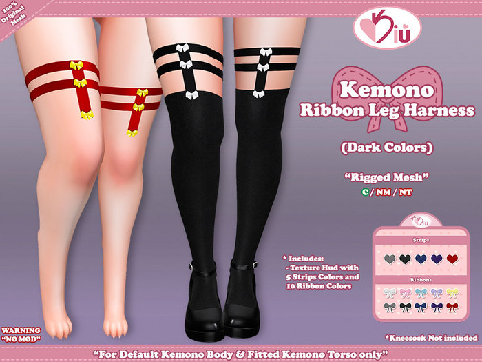 *>Kiu<* - Kemono Ribbon Leg Harness_DC