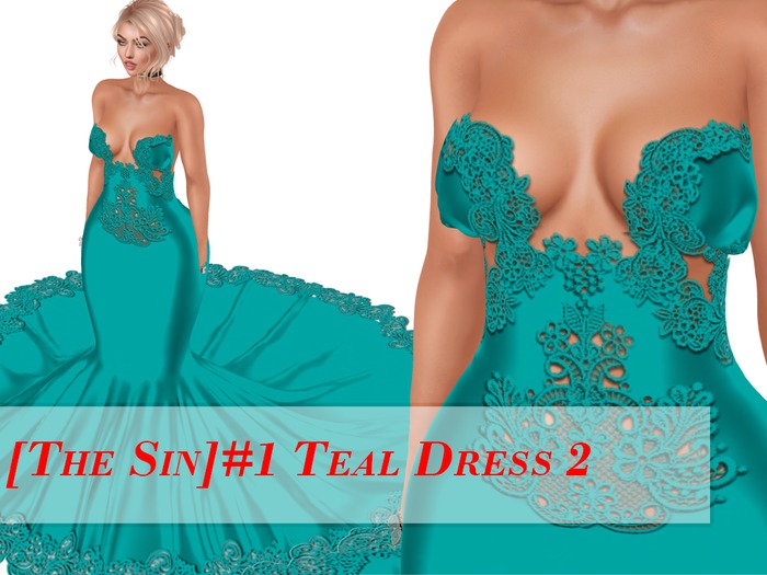 # 1[The Sin] Dress  2 Teal