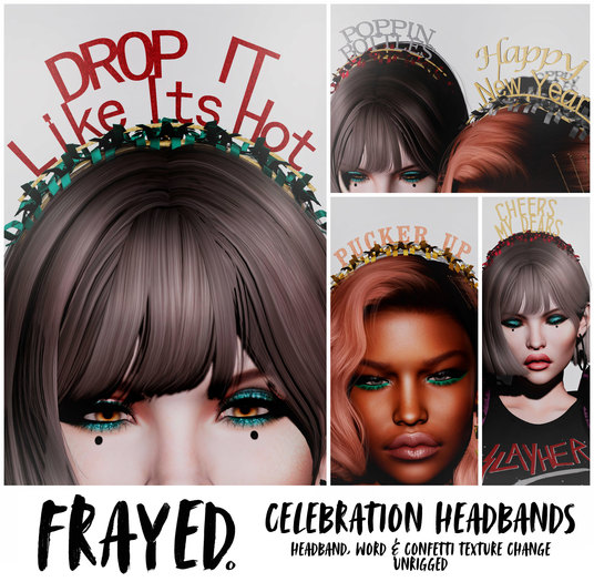 Frayed - Celebration Headbands - Fatpack