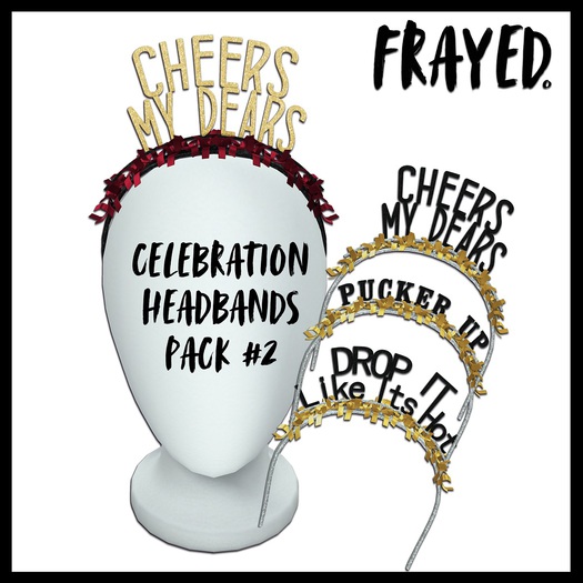 Frayed - Celebration Headbands - Pack #2