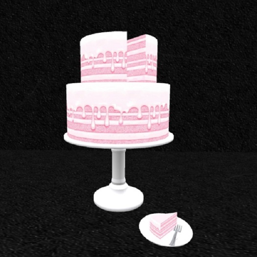 Pink Drip Cake