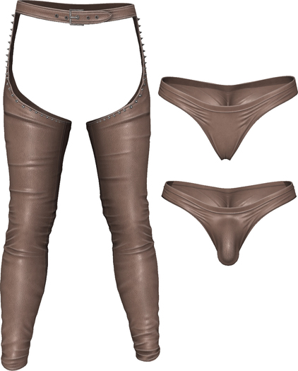 RIOT / Alex Chaps - Taupe Leather | Jake/ Gianni / Slink / Adam / Maitreya / Belleza / Slink