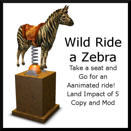 Wild Ride a Zebra