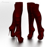 *** Harmonia Original Mesh Red Overknee Boots Maitreya Petite Legacy Perky Reborn