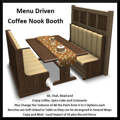 Menu Driven Coffee Nook Booth