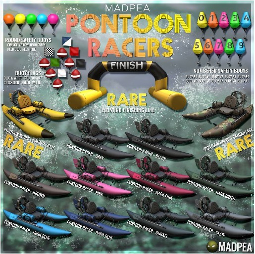 MadPea Pontoon Racers: Numbered Buoy - 2
