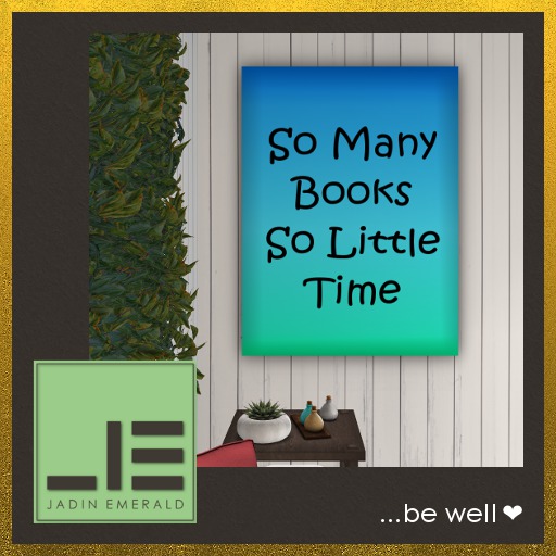 JE. Think Wall Art (So Many Books) - C/M (Wear to Unpack)