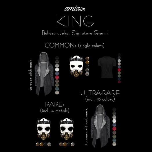 amias - KING mask black - !REZ ME!