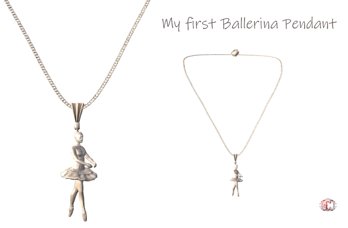 !C! My First Ballerina Pendant Silver