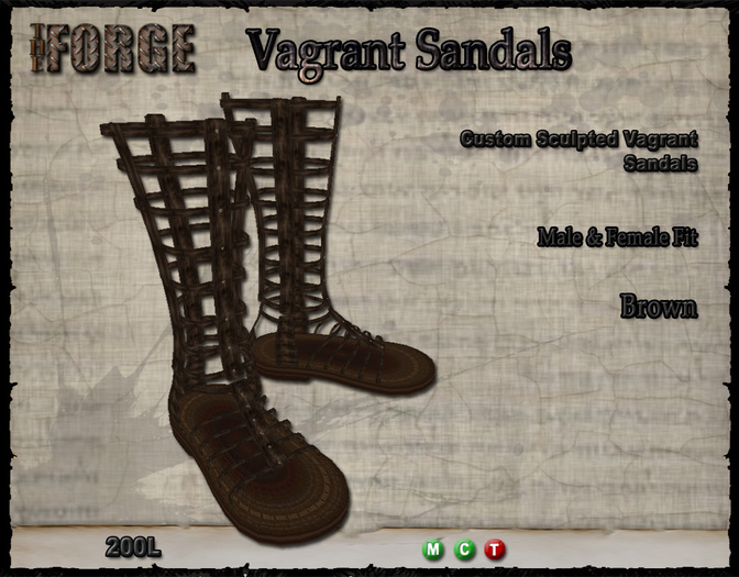 [The Forge] Vagrant Sandals, Brown