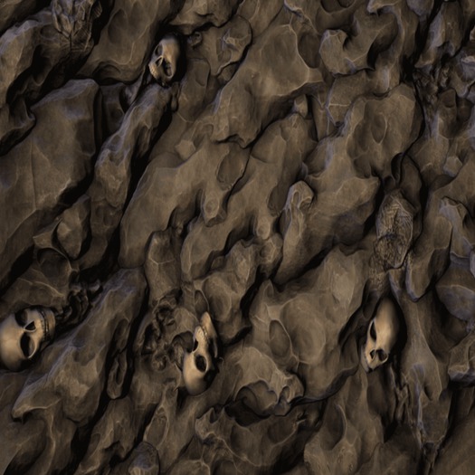 Sculls and bones texture