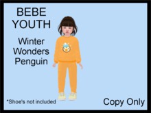 Steph-0-Bee's - Winter Wonders Penguin (Bebe Youth)