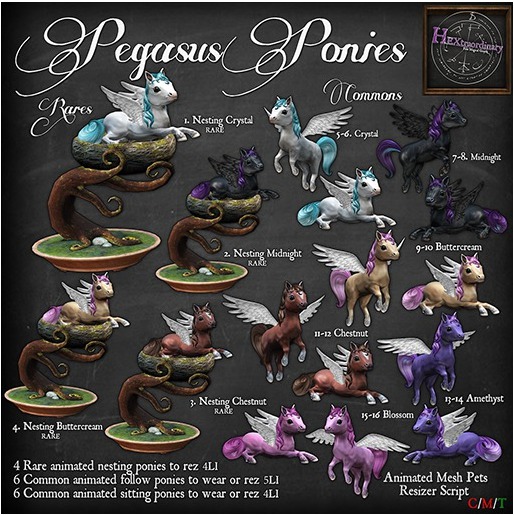 4. *HEXtraordinary* Buttercream Pegasus Pony (Nesting) - RARE