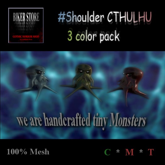 #Shoulder CTHULHU 3 color pack