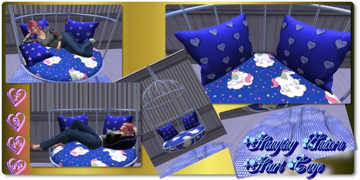 F.G.M.N/Hanging Unicorn Heart Cage/PG