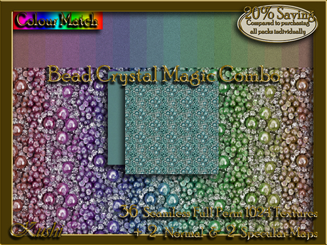 Magic Panel Texture Second Life Marketplace - Bead Crystal Magic COMBO Textures