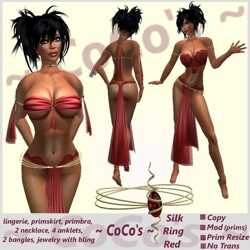~ CoCo 's ~ Silk Ring Red