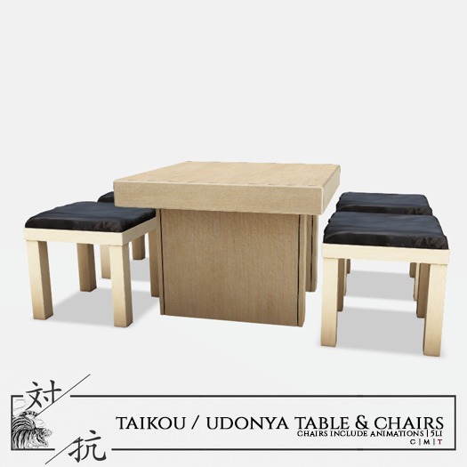 taikou / udonya table + chair
