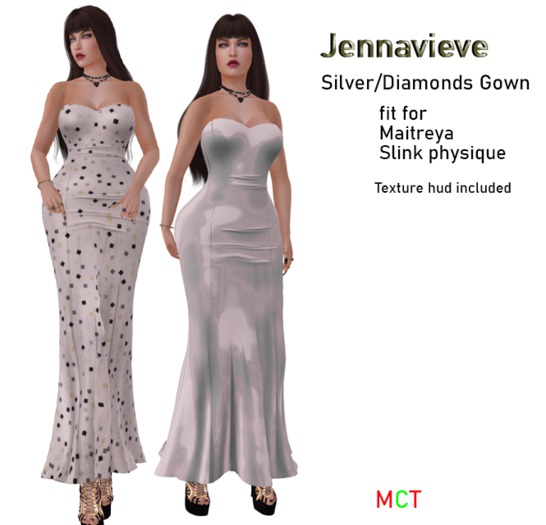 ~MV~ Jennavieve Silver & Diamonds Gown pack