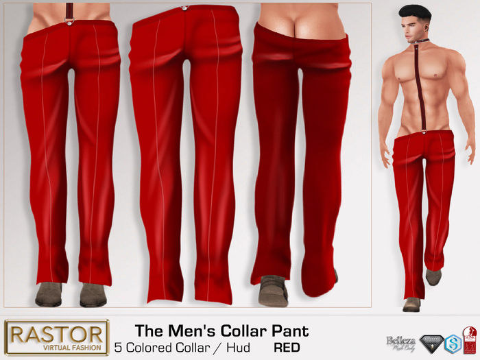 RASTOR The Men's Collar Pant RED