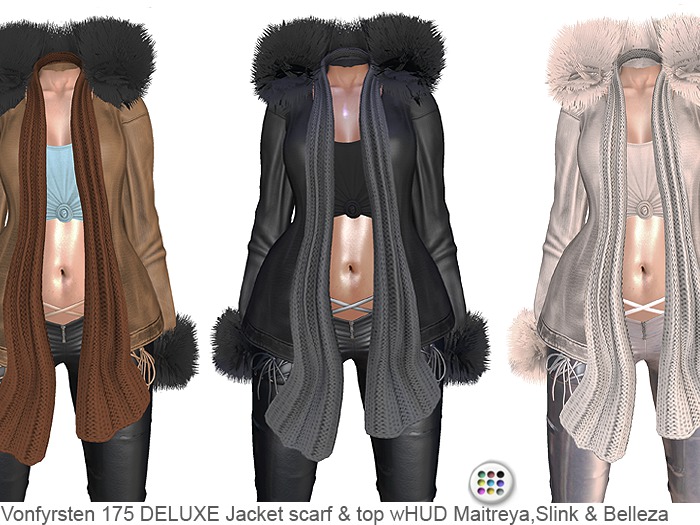 Vonfyrsten 175 DELUXE Jacket scarf & top