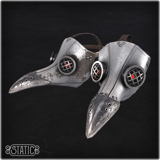::Static:: Plague Mask - Caged {Pale} (Add/Wear)